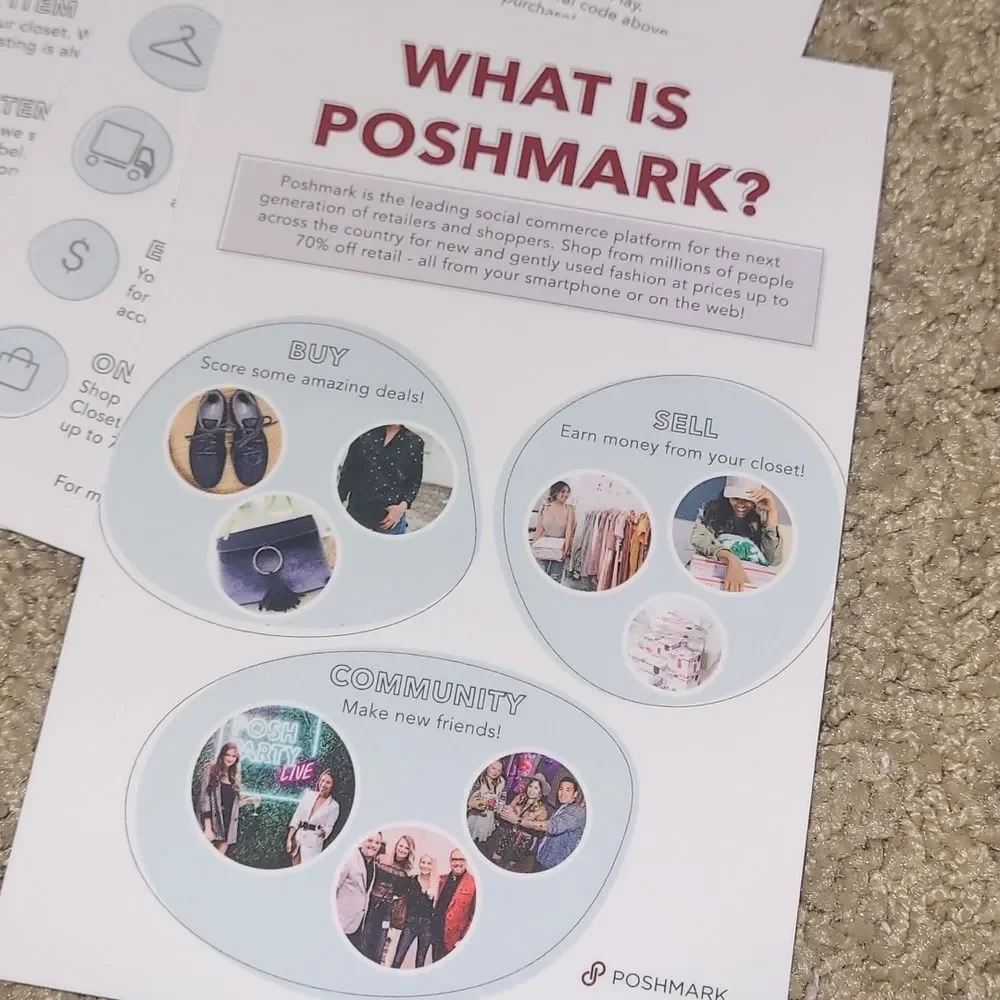 Small Business Poshmark Essentials Cards MARKETING THICK swag postcards